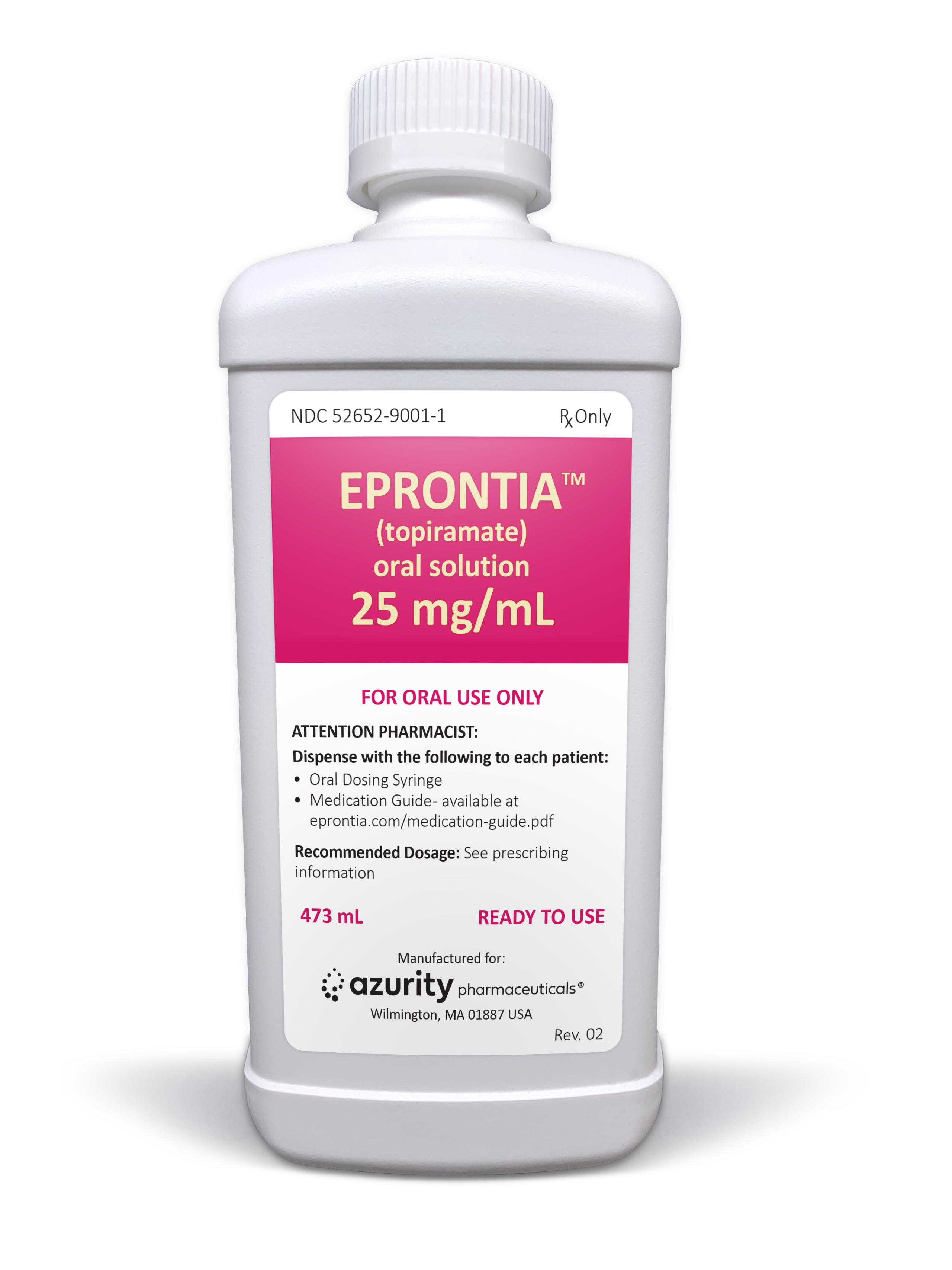 EPRONTIA (topiramate) oral solution